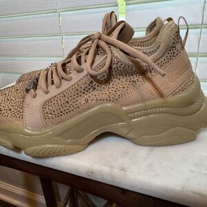 Juicy Couture Women's Beige Embellished Sneakers